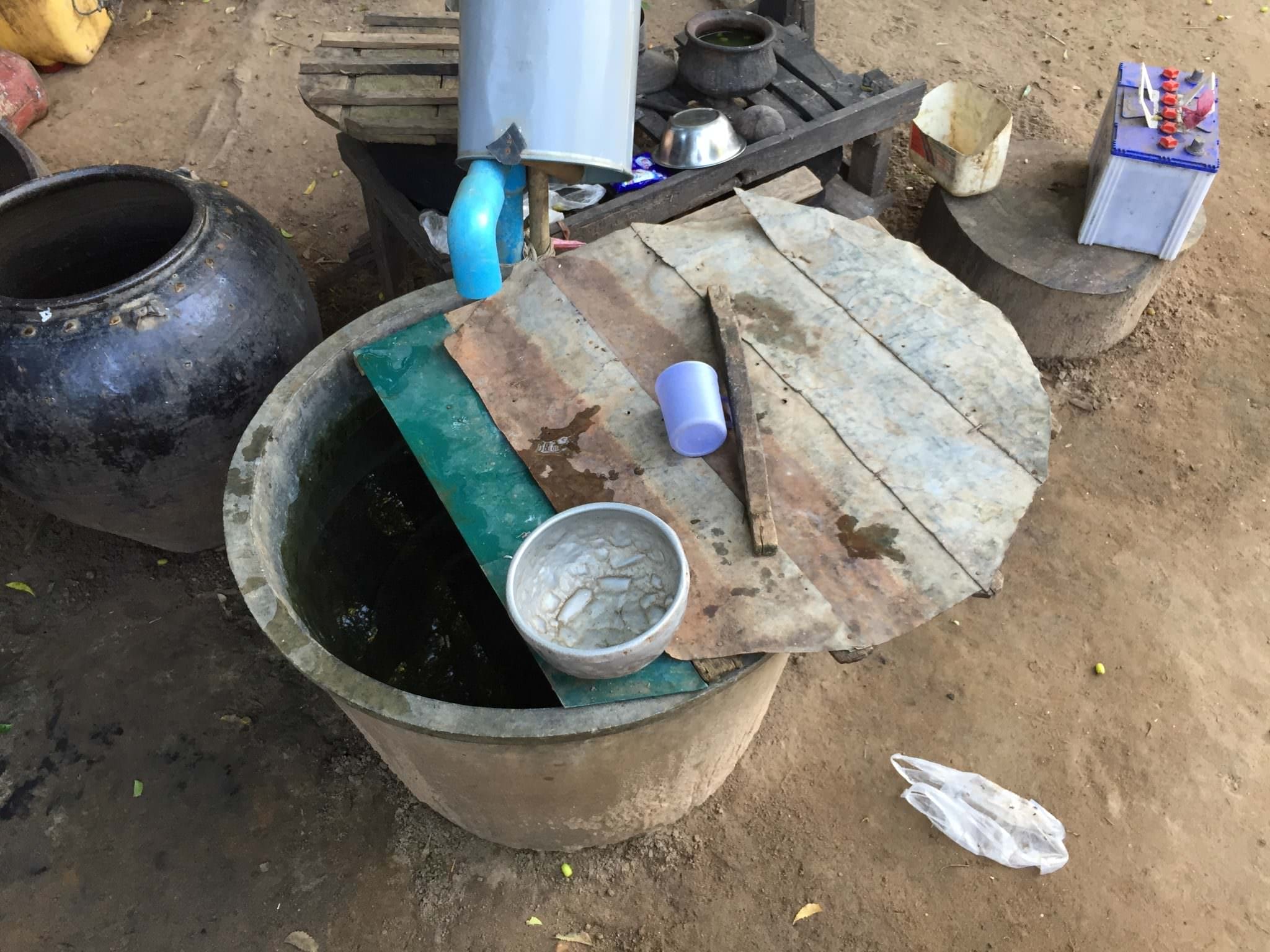 We were invited into a home in Ohn Ne Choung and I was drawn to this kitchen, where three generations of women were preparing a meal. I wish I could've photographed them, but they were too shy. © 2015 Gail Jessen