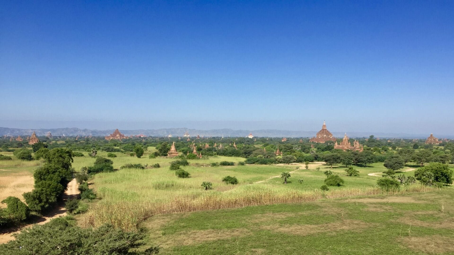 The ancient, iconic, breathtaking skyline of Bagan. © 2015 Gail Jessen