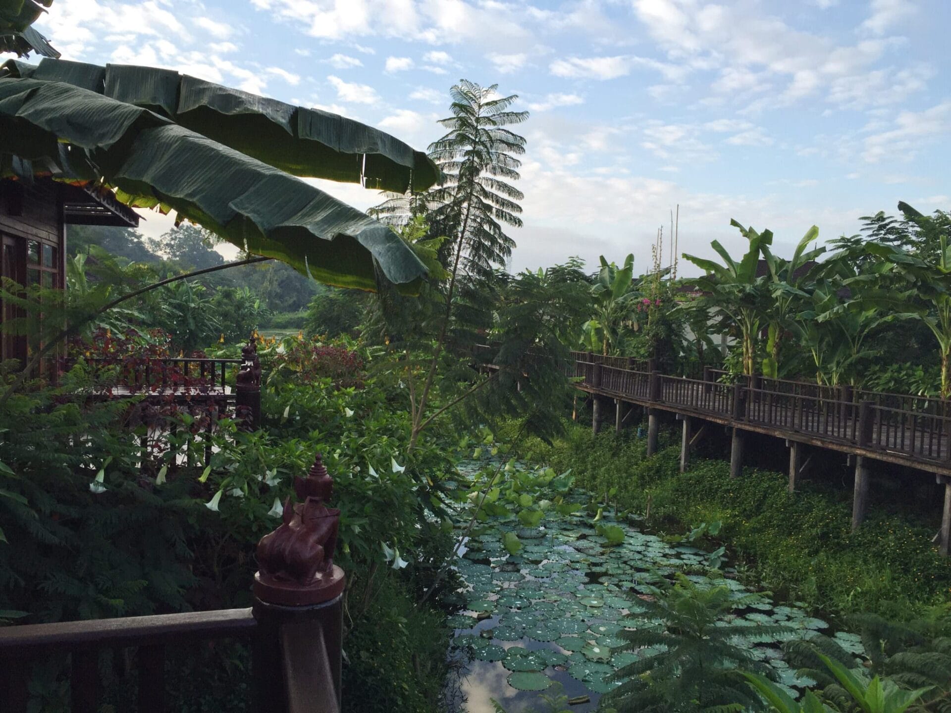 Viking Mandalay: Bamboo Paper Making near Inle Lake, Myanmar 13 Good Morning, Inle Lake. Hands down one of the most beautiful hotels...period. (c) 2015 Gail Jessen