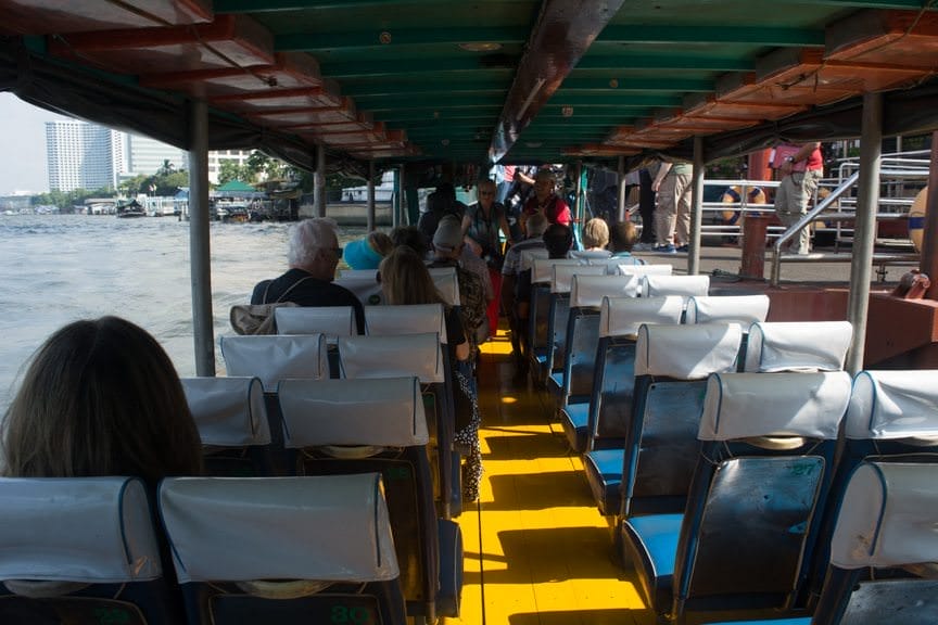 Boarding our water taxi...Photo © 2015 Aaron Saunders