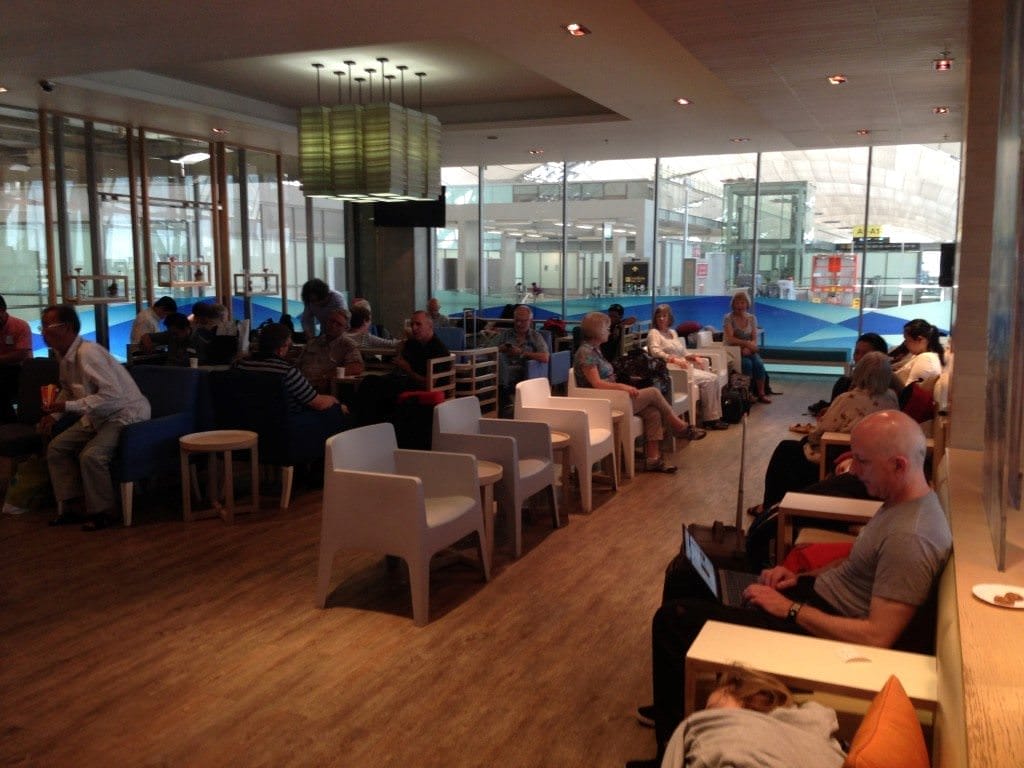 Bangkok Airways gives guests access to their own private lounge. Photo © 2015 Aaron Saunders