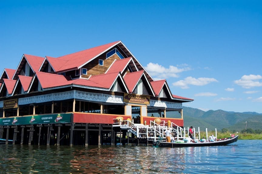 In addition to eating lunch at an Italian restaurant on stilts...Photo © 2015 Aaron Saunders