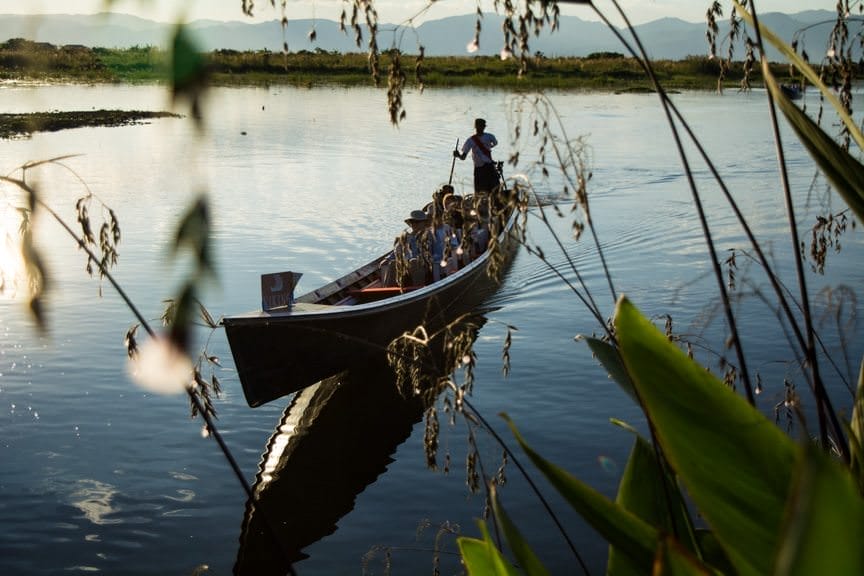 ...arrival back at the Areum Inle Lake Hotel and Resort. Photo © 2015 Aaron Saunders