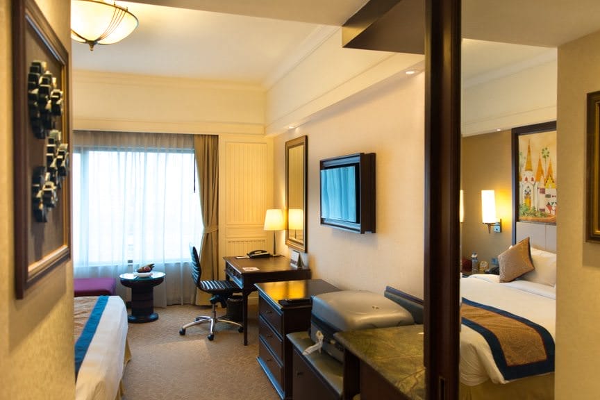 My home for the next two nights at the Sule Shangri-La in Yangon, Myanmar. Photo © 2015 Aaron Saunders