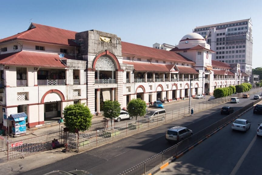 I'm All About The Exploration: strolling the streets of Yangon. The market is pictured. Photo © 2015 Aaron Saunders