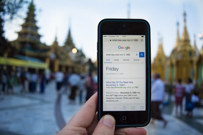 ...but first I'd have to find out what day of the week I was born on! Photo © 2015 Aaron Saunders