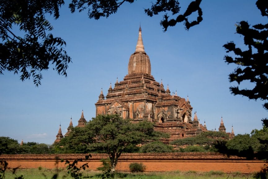 Welcome to Bagan - home to over 2,000 individual temples spread out over 70 square kilometres. Photo © 2015 Aaron Saunders