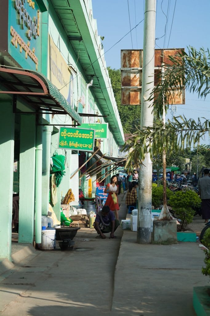 The pretty town of Myint Mu looks almost like any other developing town, but it has a real sense of place to it. Photo © 2015 Aaron Saunders