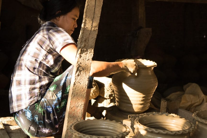 The village of Yandabo makes pottery, and we learned about its production today. Photo © 2015 Aaron Saunders