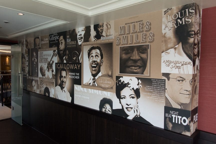 Murals, paintings and other artwork adorn all of River Voyager's public rooms. Photo © 2016 Aaron Saunders