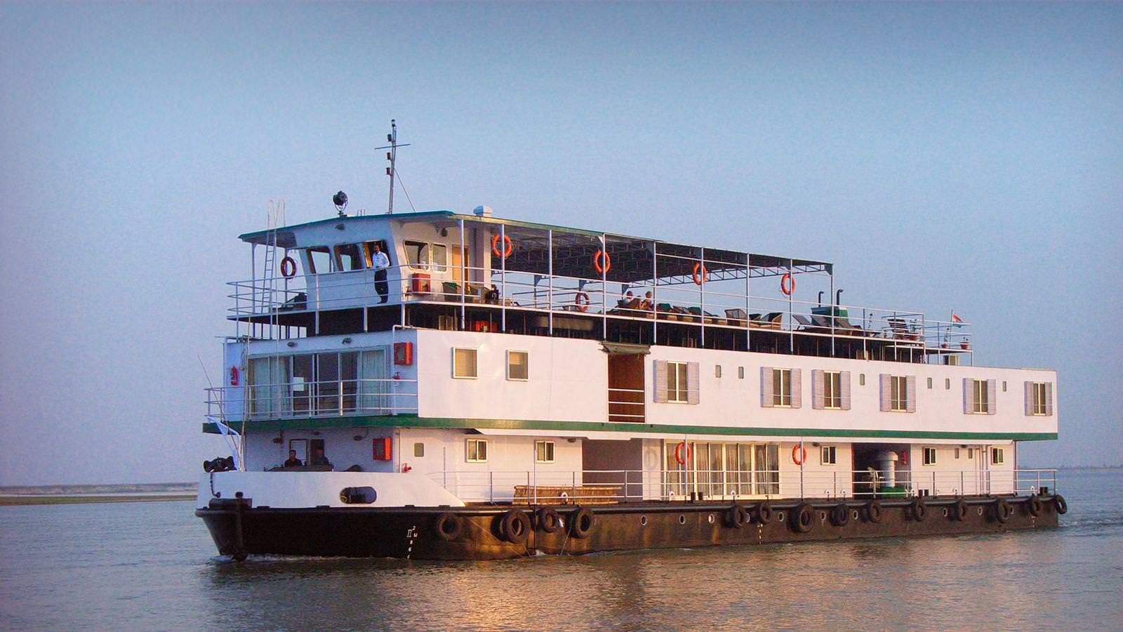 The Varuna plies India's Ganges River. Photo courtesy G Adventures