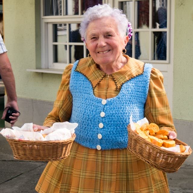 The 'Paprika' lady in Kalocsa, Hungrary. © 2016 Ralph Grizzle