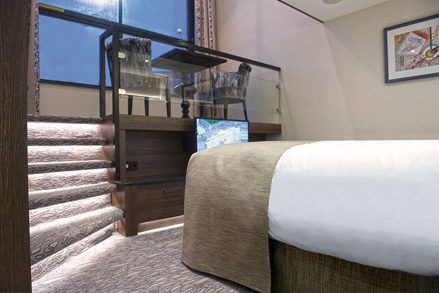 More To Loft: Tauck's ms Grace sports eight of the line's innovative Loft-style staterooms. Photo courtesy of Tauck