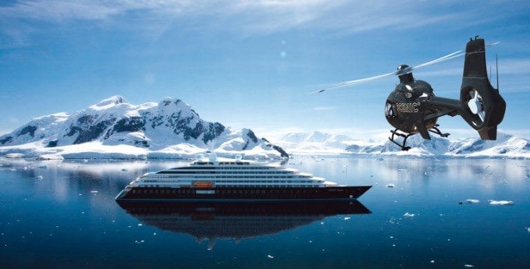 Scenic will make its first foray into luxury expedition ocean cruises in 2018 with Scenic Eclipse. Rendering courtesy of Scenic.