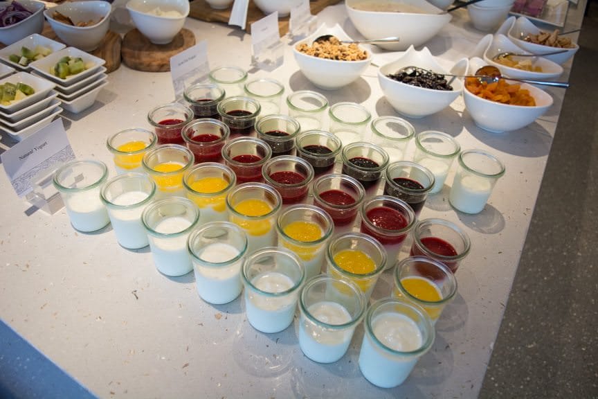 I can't get enough of Viking's homemade yogurts (but I wish they were offered onboard the ocean ships, too!) Photo © 2016 Aaron Saunders