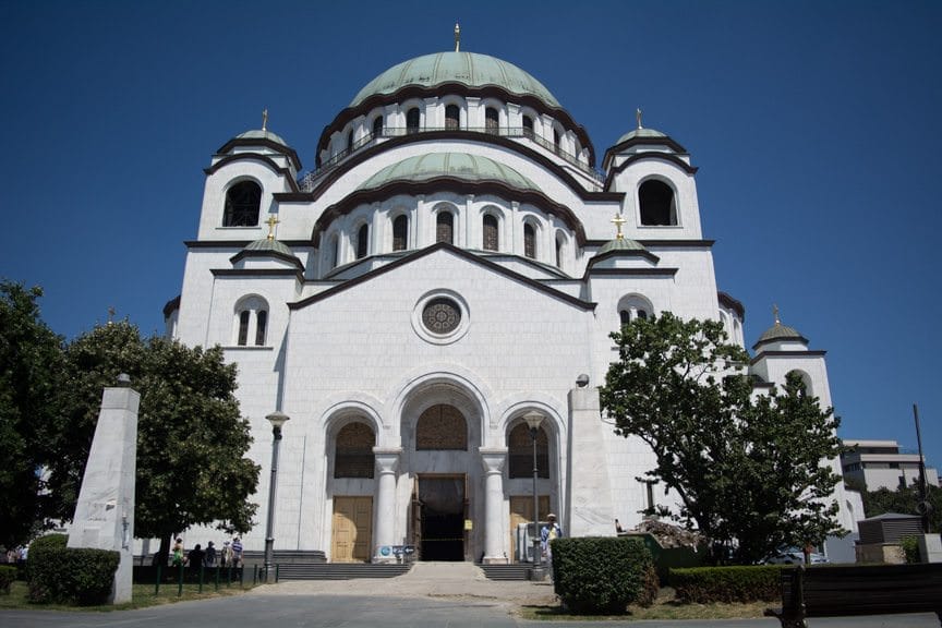 St. Sava's Church. Construction began in 1935, but was interrupted - again and again - by war. Photo © 2016 Aaron Saunders
