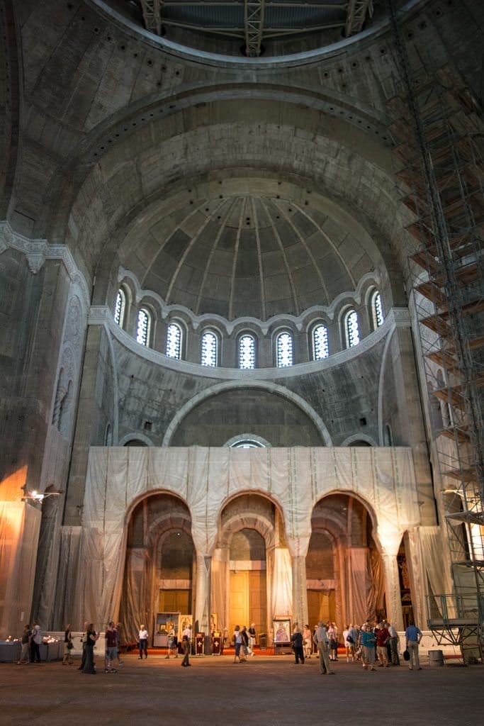 Work on the cathedral is entirely supported by donations. Photo © 2016 Aaron Saunders
