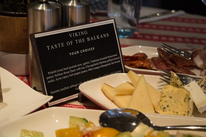 ...as we enjoyed a traditional Balkan feast aboard Viking Embla! Photo ©  2016 Aaron Saunders