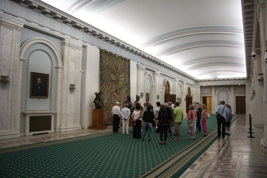 Nearly all the materials used in the construction of the Palace are Romanian in origin. Photo © 2016 Aaron Saunders