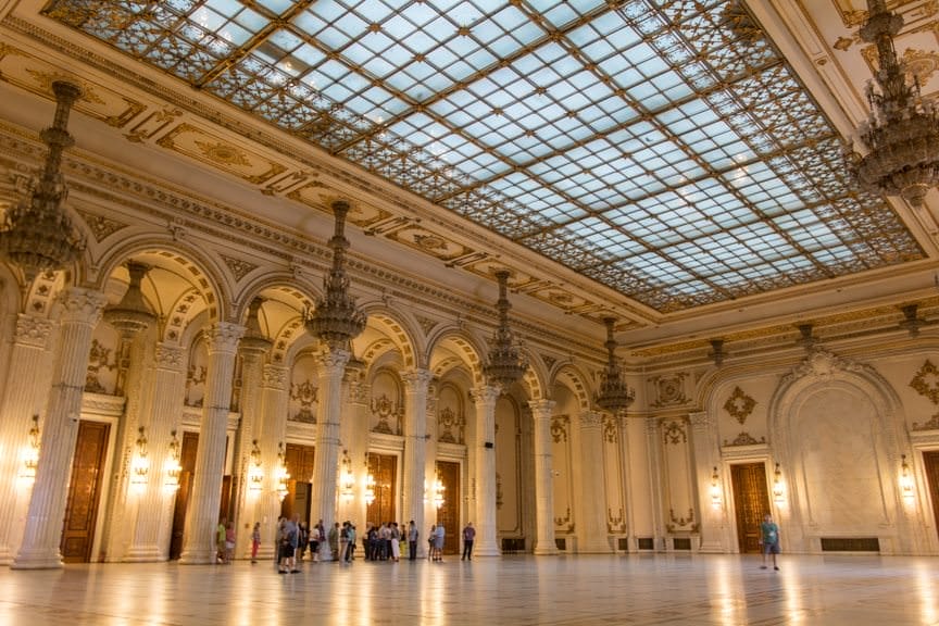 The Grand Ballroom is as pretty as any room Vienna has to offer - in Romania. Photo © 2016 Aaron Saunders