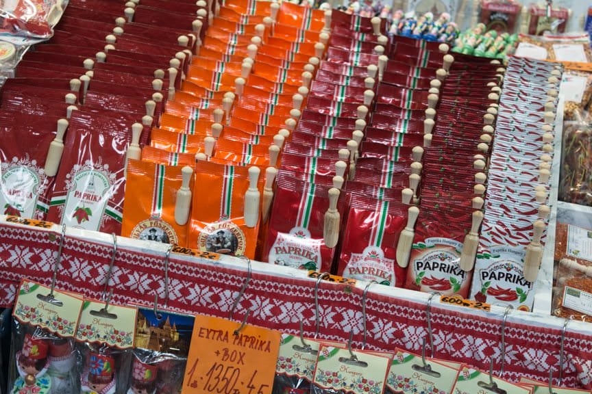 You can't go too far in Budapest without finding paprika for sale... Photo ©  2016 Aaron Saunders