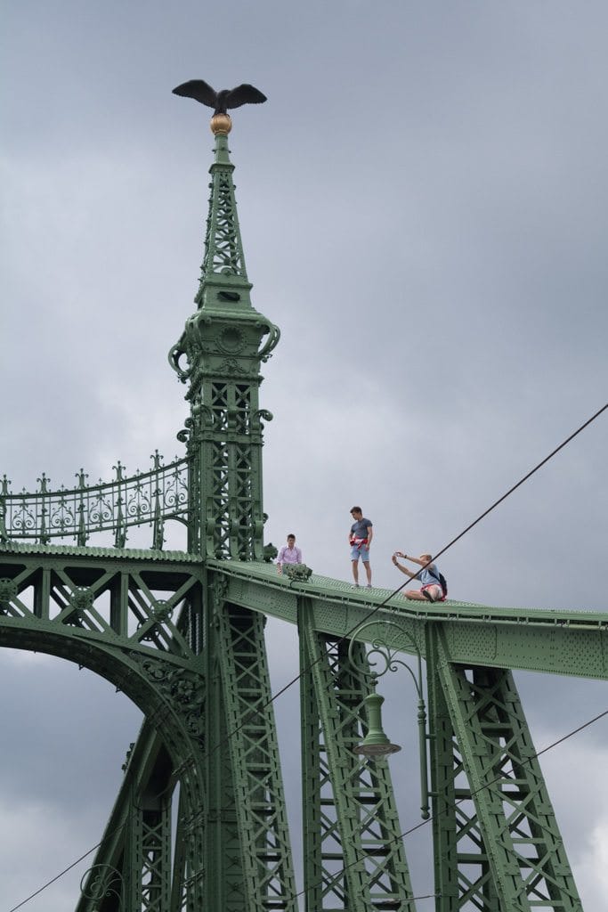 Unfortunately, some real morons decided it would be smart to climb the bridge. Photo ©  2016 Aaron Saunders