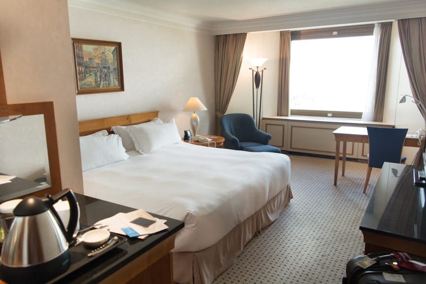 My home for the next two nights at the Budapest Hilton. Photo ©  2016 Aaron Saunders