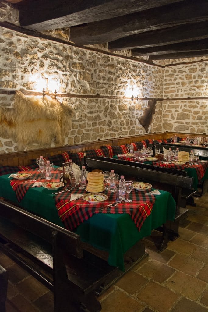Our local lunch was held in a traditional Bulgarian tavern...Photo © 2016 Aaron Saunders