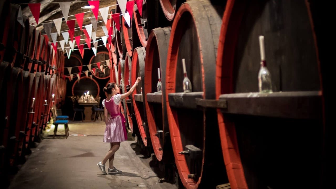 Lighting candles for tonight's wine tasting in one of Germany's oldest wine cellars. © 2016 Chris Stanley
