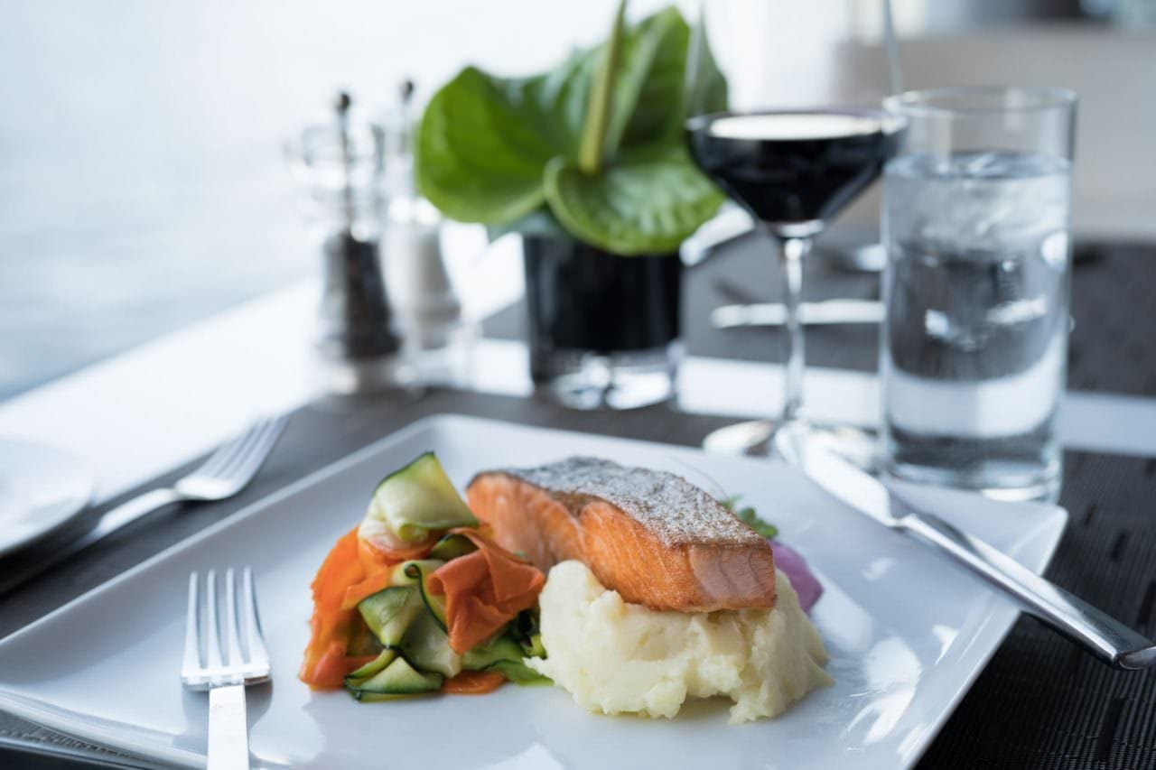 Baked Salmon on Emerald Radiance