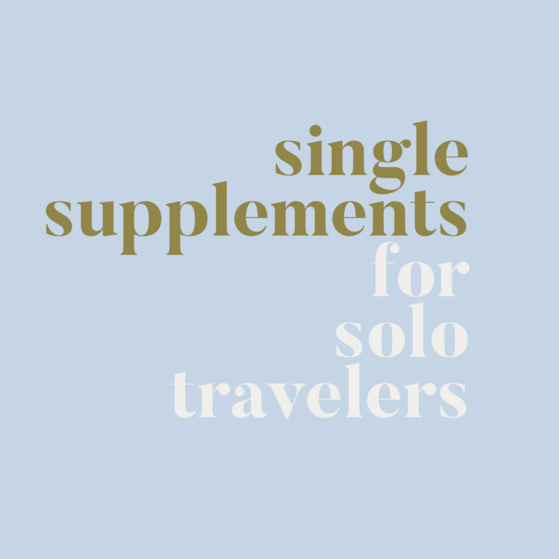 single supplement