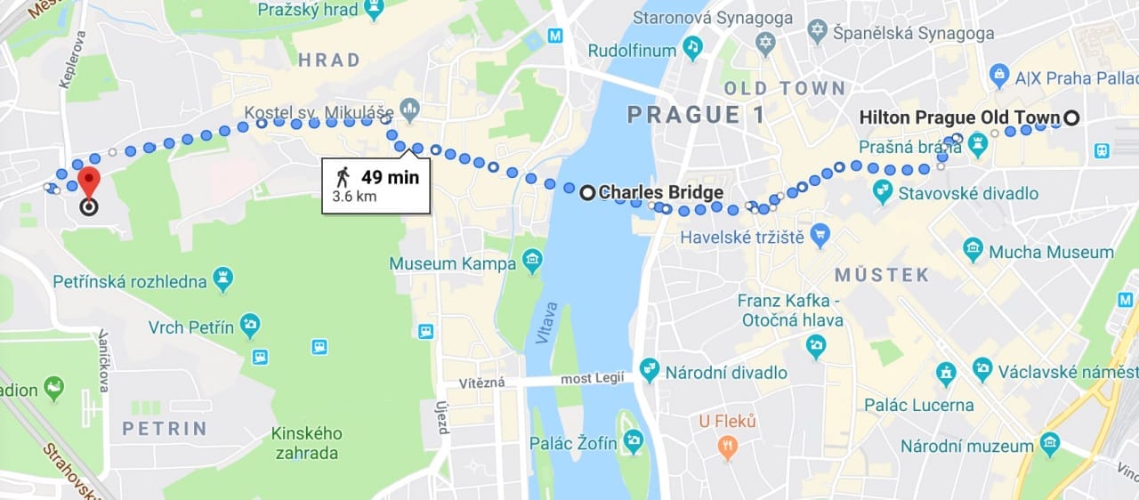 google maps prague