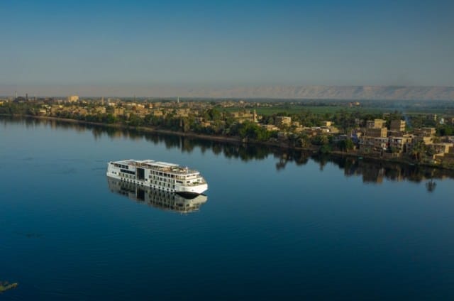 Viking ship on the Nile. Photo courtesy of Viking